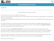 Tablet Screenshot of gesundheitszentrum-davos.ch